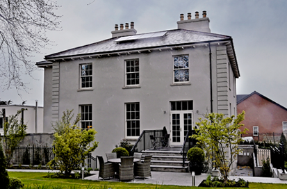 Photo of External Wall Insulation applied to a 19th Century House in Killiney, Co Dublin
