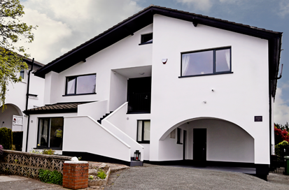 Photo of External Wall Insulation applied to a Detached House in Killiney, Co Dublin